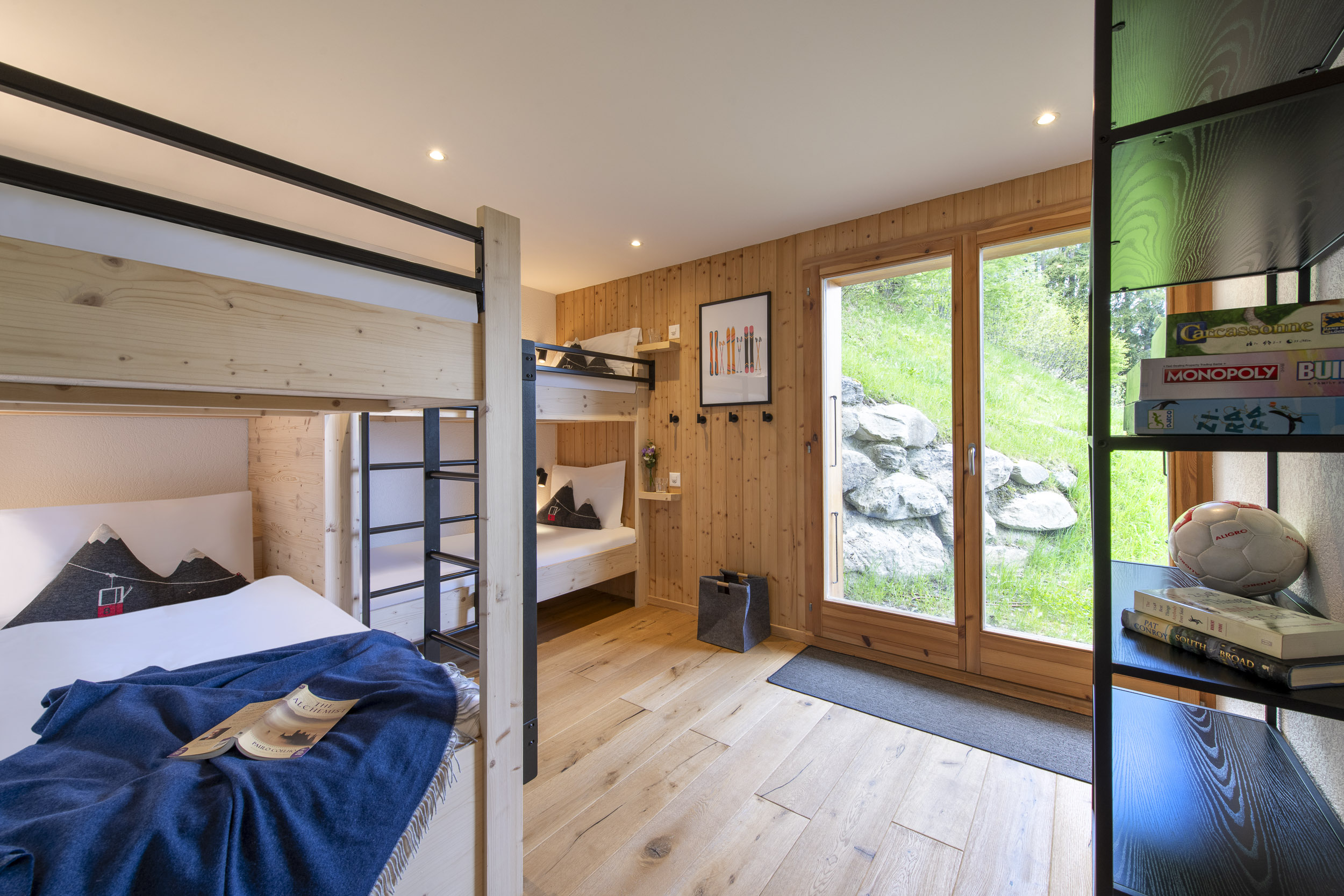 Bunk room ideal for children at Chalet La Chance