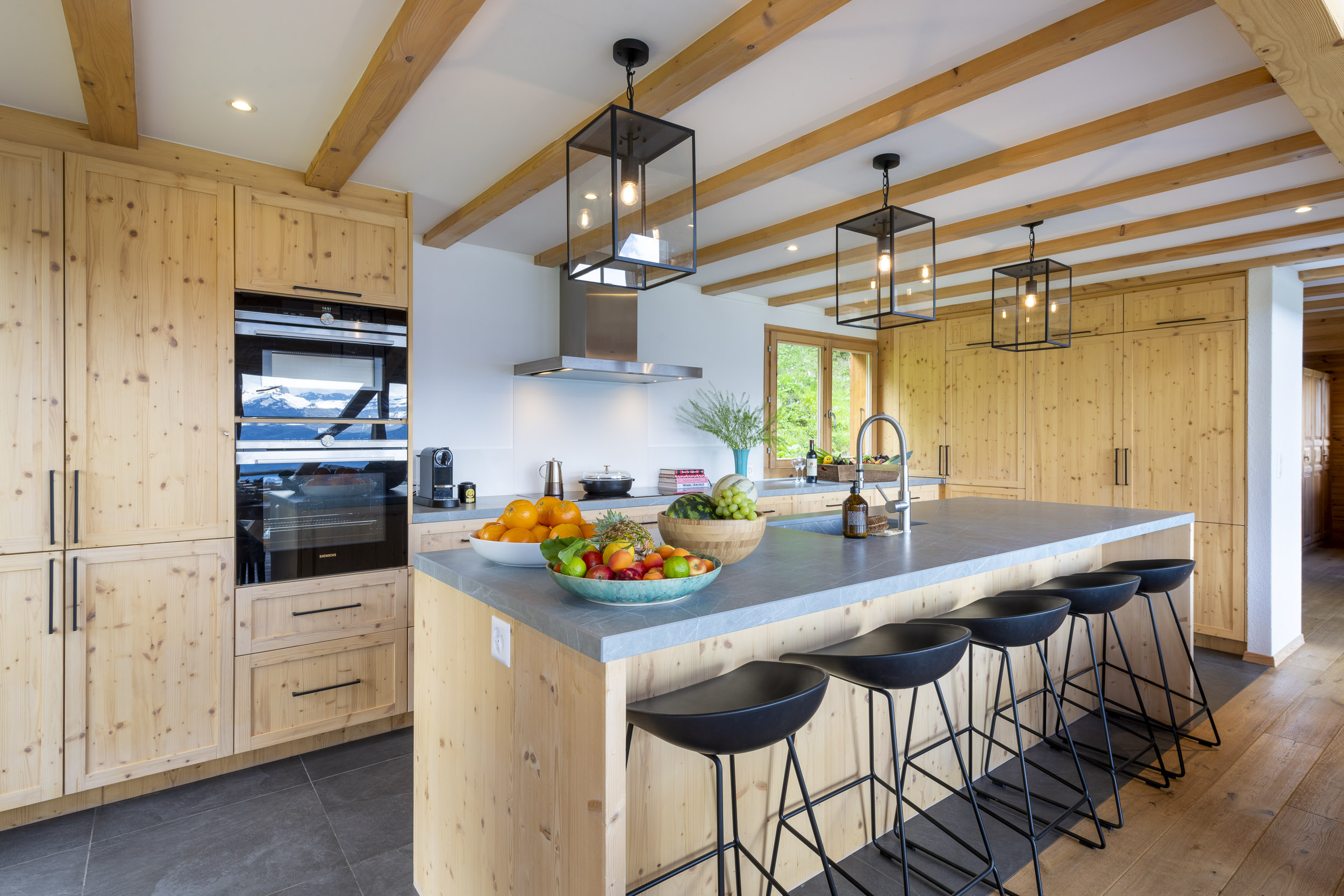 Modern kitchen at Chalet La Chance